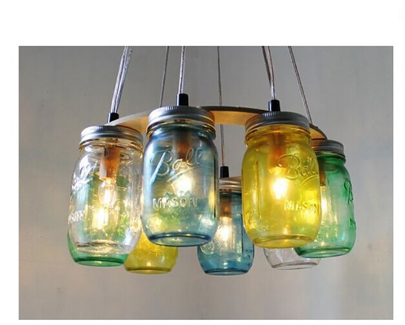 Glass candle holder LE lamp glass bottle bulb