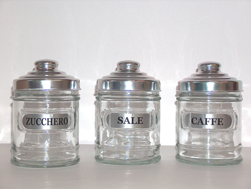 Glass bottle jar, glass storage jar, food glass jar